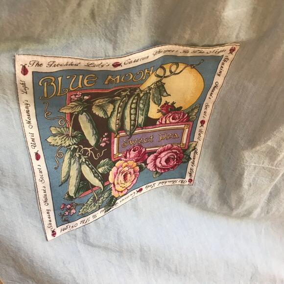 Vintage Posies Women of Maine Farmers Market Cotton Dress w Tie Women's Size 10 - Picture 6 of 13